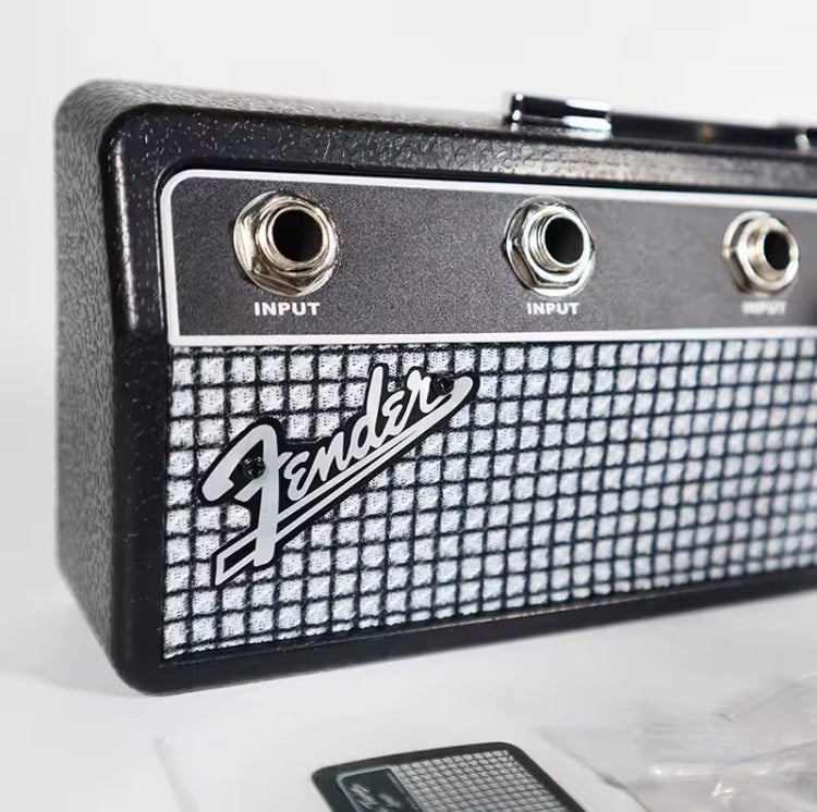 Colgador de Llaves de Pared Diseño Amplificador Guitarra Fender Jack Rack