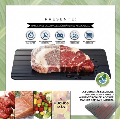 Bandeja Descongeladora de Aluminio: Preparación Rápida y Natural