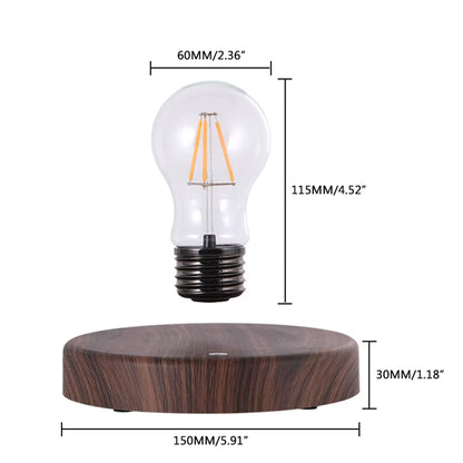 Magnetic Levitation LED Bulb Desk Lamp 360-Degree Wireless Auto-Rotating Office Decoration Creative Gifts Floating Night Light