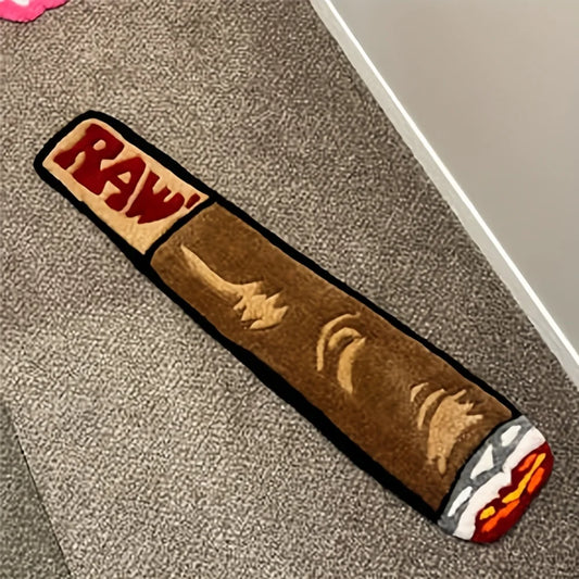 Modern Cigarette Shaped Floor Mat Living Room Bedroom Resting Area Soft and Machine Washable Home Decoration