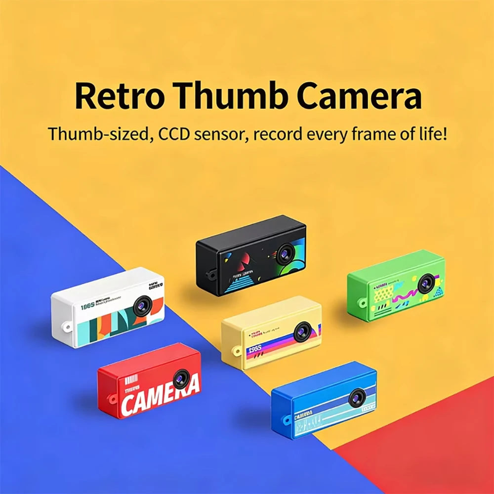 X7 1080P Full HD Thumb Camera 0.96Inch Mini Action Retro Camera Support Memory Card Very Small Camcorder Keychain Video Recorder