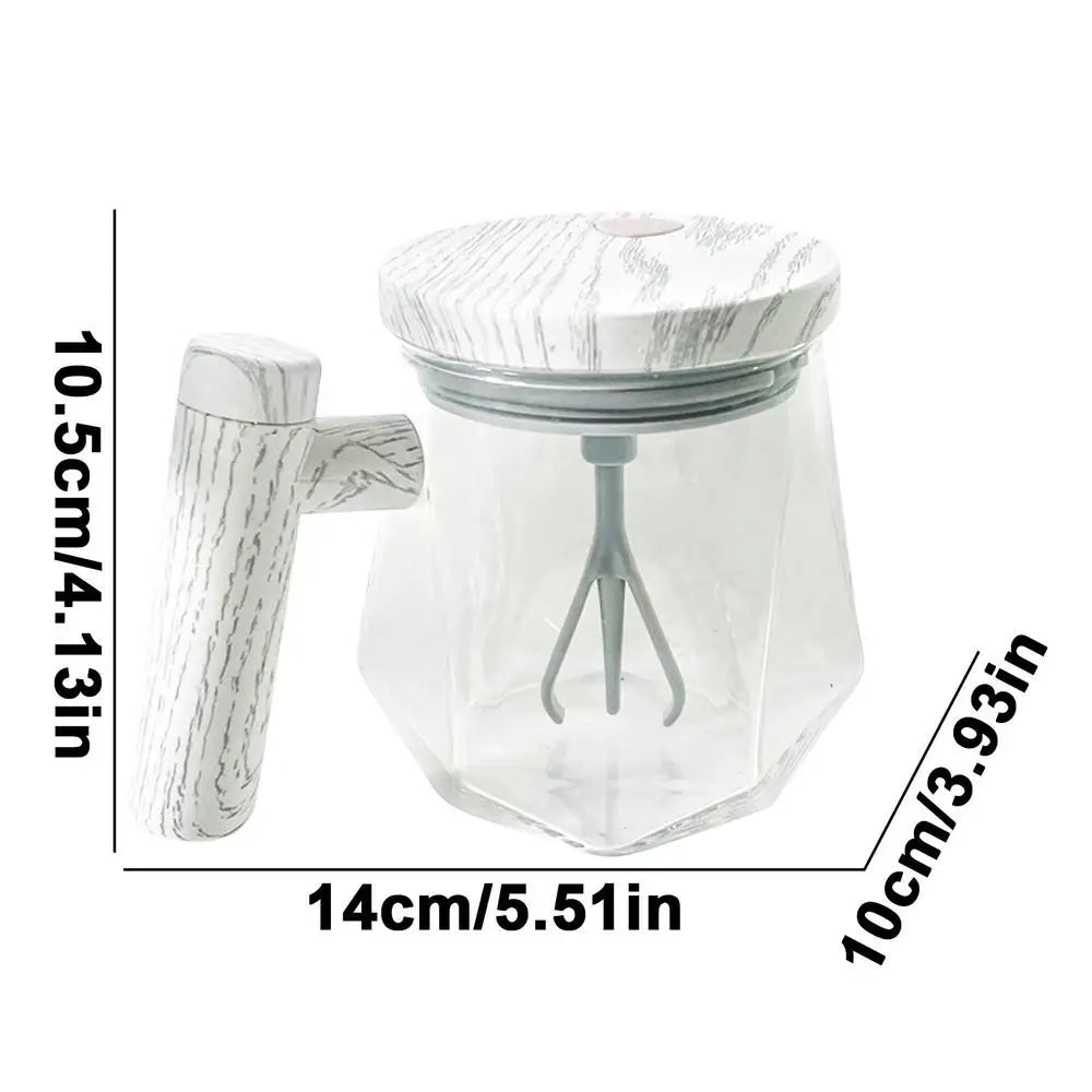 400ML Fully Automatic Coffee Stirring Cup Portable Electric Stirring Cup Office Glass Cup Milk Cocoa Self-Stirring Coffee Mug