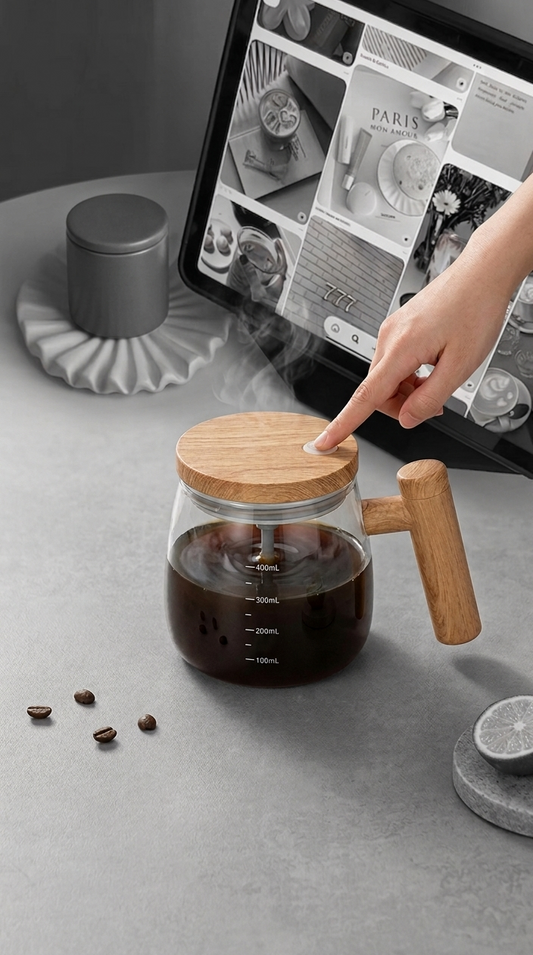400ml Automatic Self-Stirring Mug – Electric Mixing Cup for Coffee and Cocoa