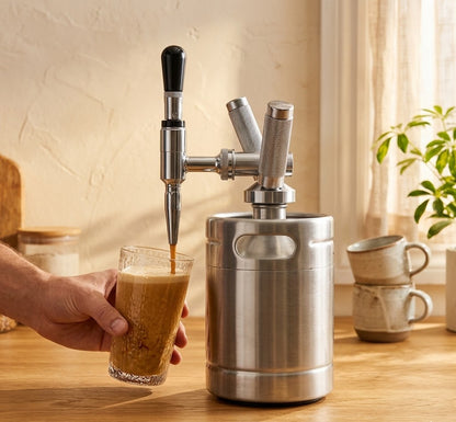 Cafetera Nitro Cold Brew Profesional – Barril de Acero Inoxidable para Café Artesanal