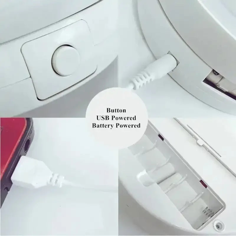 10X LED Illuminated Makeup Mirror with Bright Light Espelho Luz Led Iluminador