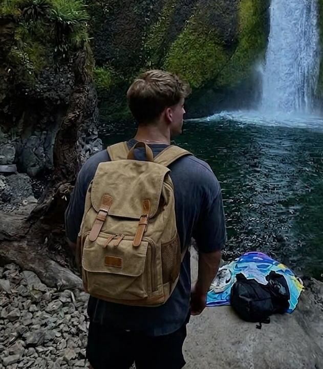Mochila de Lona para Cámara – Estilo Vintage y Resistente al Agua