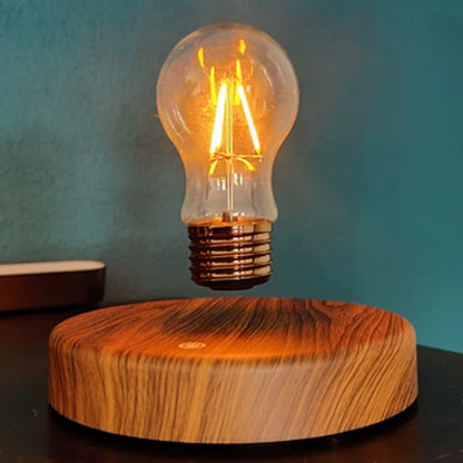 Magnetic Levitation LED Bulb Desk Lamp 360-Degree Wireless Auto-Rotating Office Decoration Creative Gifts Floating Night Light