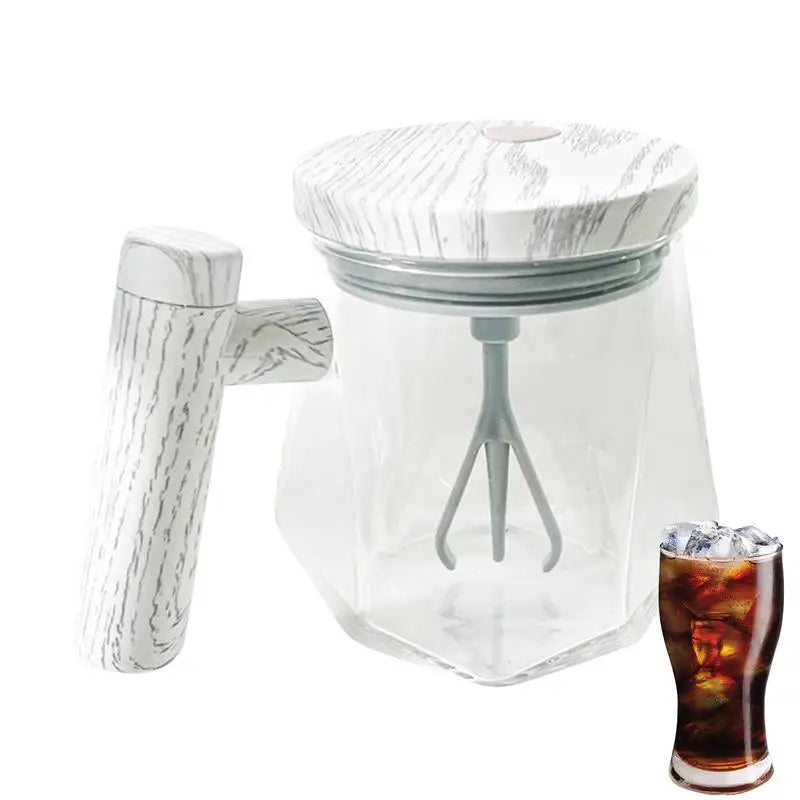 400ML Fully Automatic Coffee Stirring Cup Portable Electric Stirring Cup Office Glass Cup Milk Cocoa Self-Stirring Coffee Mug