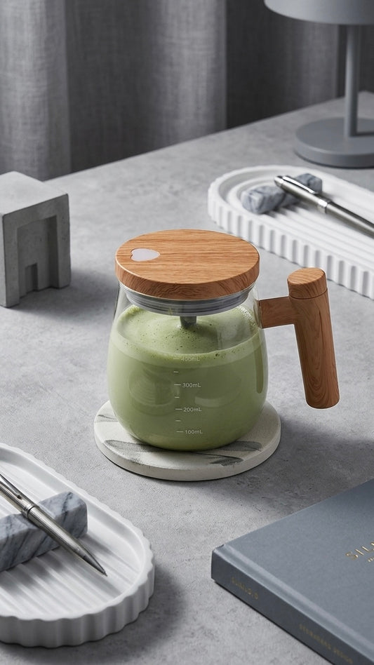 400ml Self-Stirring Coffee Mug: Perfectly Mixed Drinks at the Press of a Button