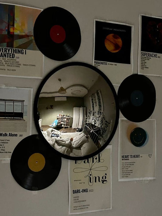 Espejo Convexo Decorativo de Pared Estilo Indie