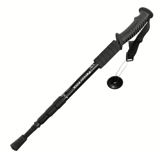 Bastón de Trekking Telescópico y Ligero de Aluminio | Altura Ajustable y Antideslizante para Senderismo y Montaña