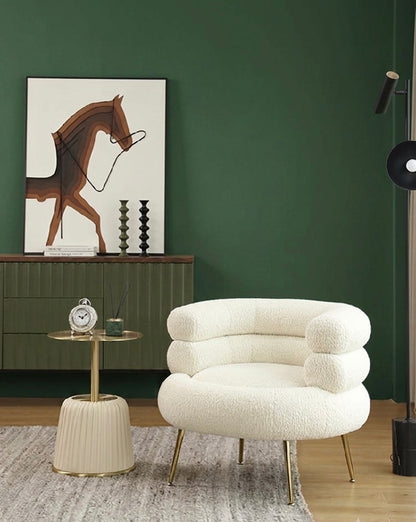 Sillón de Acento Estilo Bouclé – Butaca Elegante para Espacios Modernos