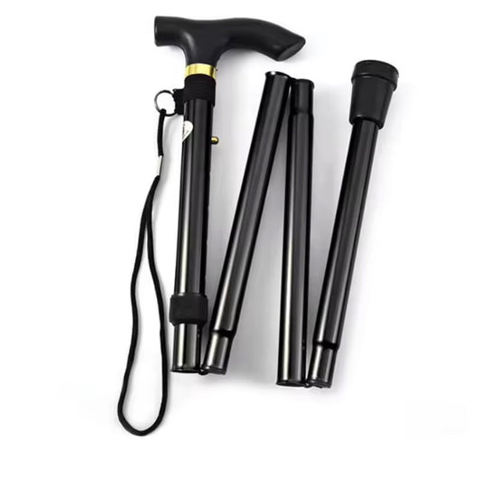 Bastón plegable ligero, bastón portátil de apoyo para caminar, ideal para senderismo al aire libre y apoyo diario para personas mayores