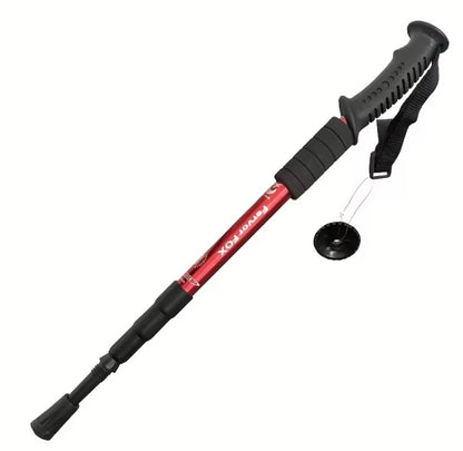 Bastón de Trekking Telescópico y Ligero de Aluminio | Altura Ajustable y Antideslizante para Senderismo y Montaña