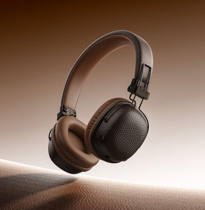 Audífonos Inalámbricos Bluetooth HOCO Retro Over-Ear y Diseño de Cuero PU