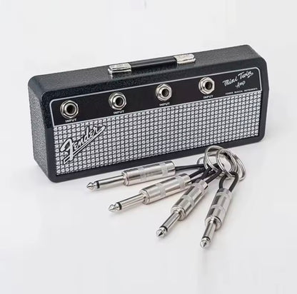Colgador de Llaves de Pared Diseño Amplificador Guitarra Fender Jack Rack