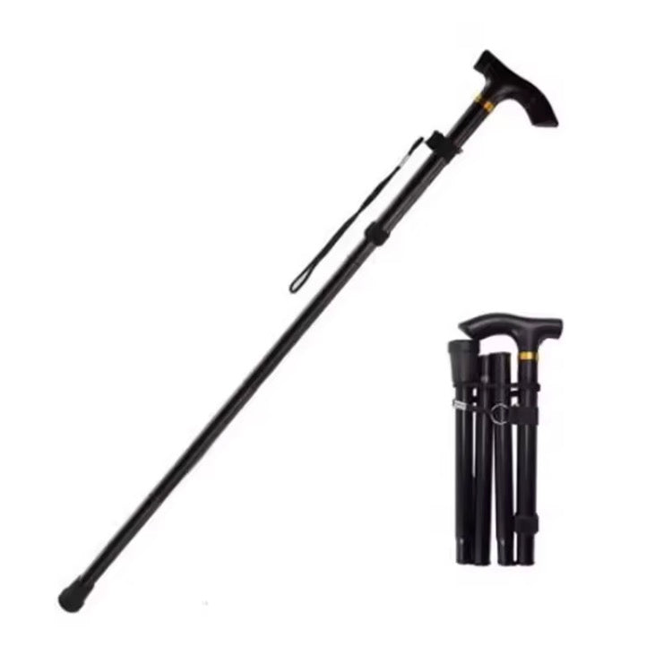 Bastón plegable ligero, bastón portátil de apoyo para caminar, ideal para senderismo al aire libre y apoyo diario para personas mayores