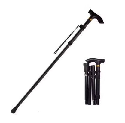 Bastón plegable ligero, bastón portátil de apoyo para caminar, ideal para senderismo al aire libre y apoyo diario para personas mayores