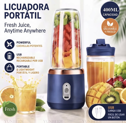 400ml Portable USB Rechargeable Juice Blender for Smoothies