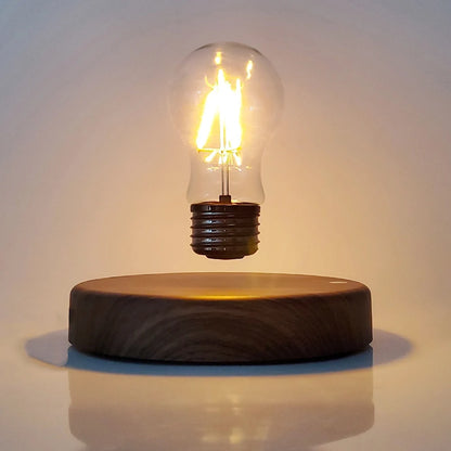 Magnetic Levitation LED Bulb Desk Lamp 360-Degree Wireless Auto-Rotating Office Decoration Creative Gifts Floating Night Light