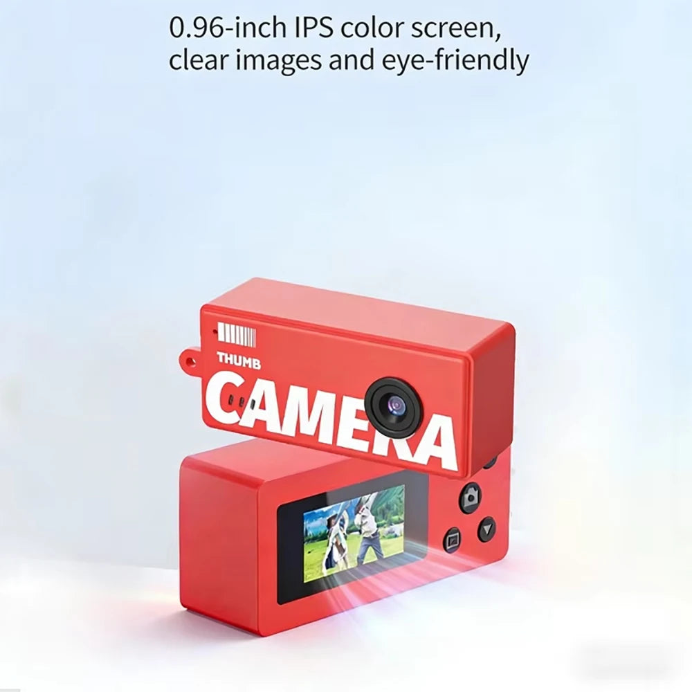 X7 1080P Full HD Thumb Camera 0.96Inch Mini Action Retro Camera Support Memory Card Very Small Camcorder Keychain Video Recorder